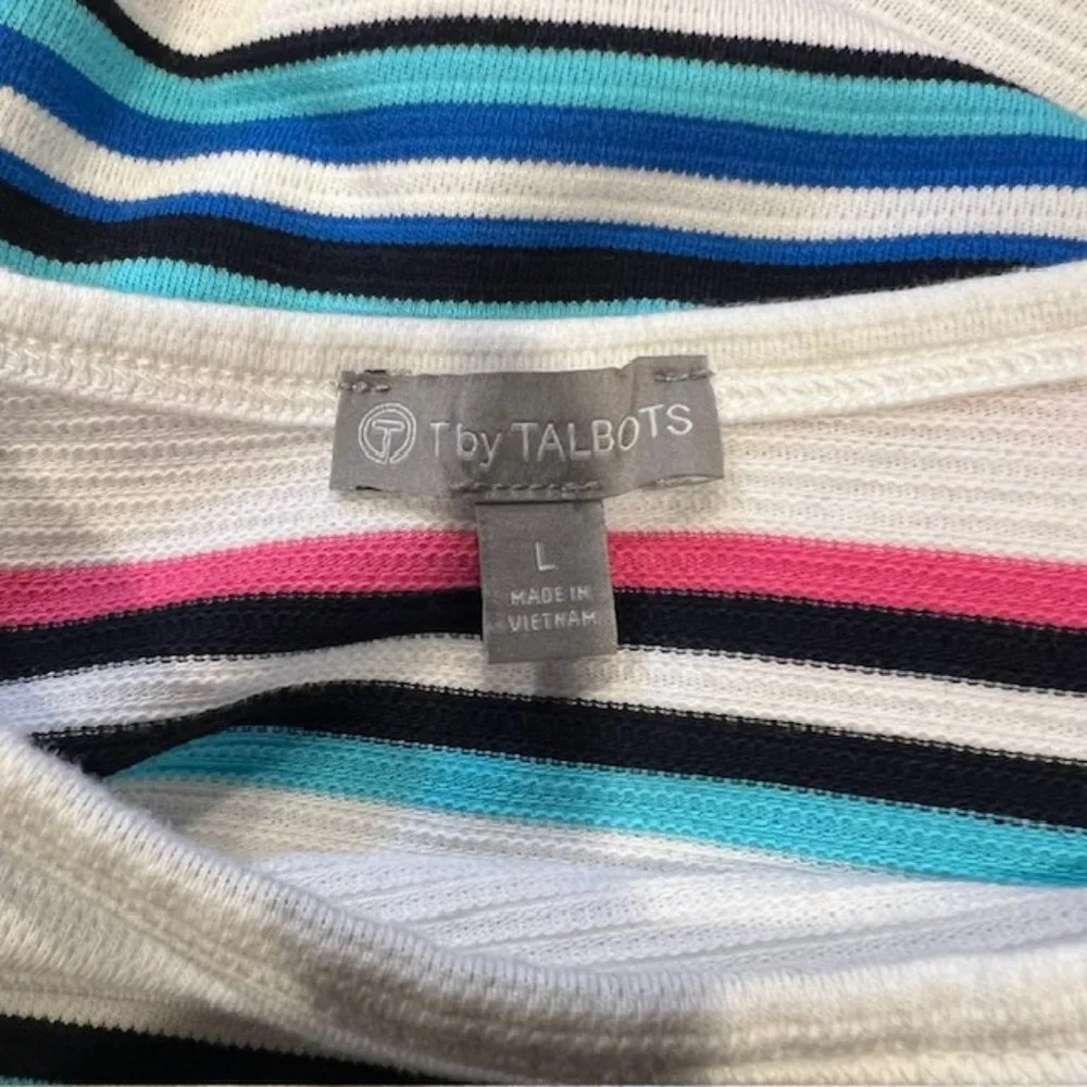 Talbots Scoop Neck 3/4 Sleeve Blouse Size Large - Picture 8 of 8